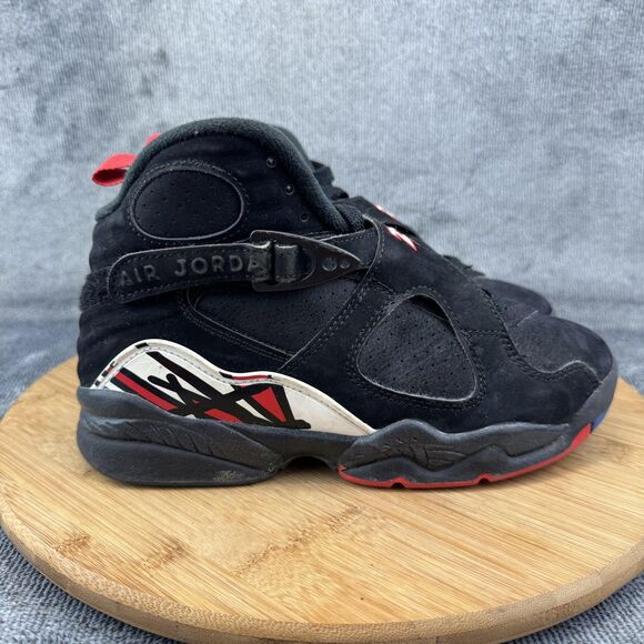 Jordan Other - Nike Air Jordan 8 Retro Playoffs Shoes Youth Size 4Y Black Red Basketball